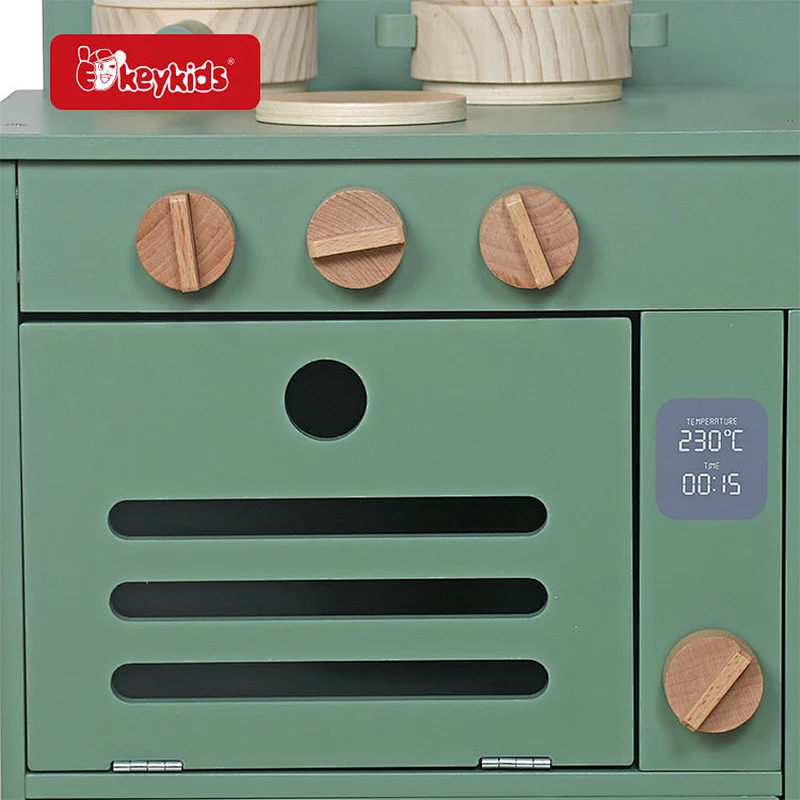 Factory OEM Wooden Kids Kitchen Pretend Play Set for Ages 3+ W10C728B